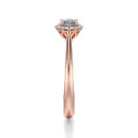 Pierścionek z różowego złota z diamentami AJPZ_092